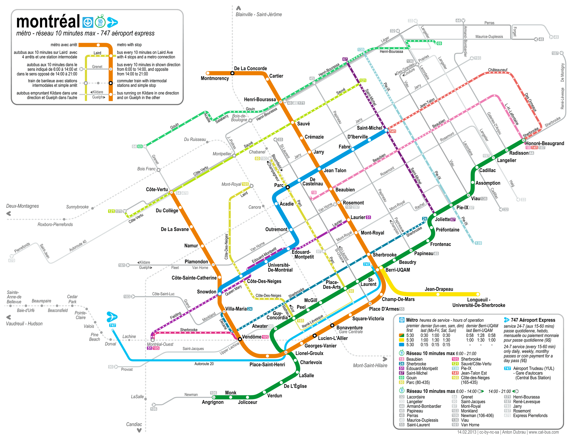 Montreal Transit Map